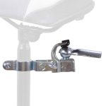 Attache remorque vélo Capacité 80 kg pour transporter marchandises, enfants, animaux Acier galvanisé Compatible remorques Fixation tige de selle 24 30mm high tech et tendances