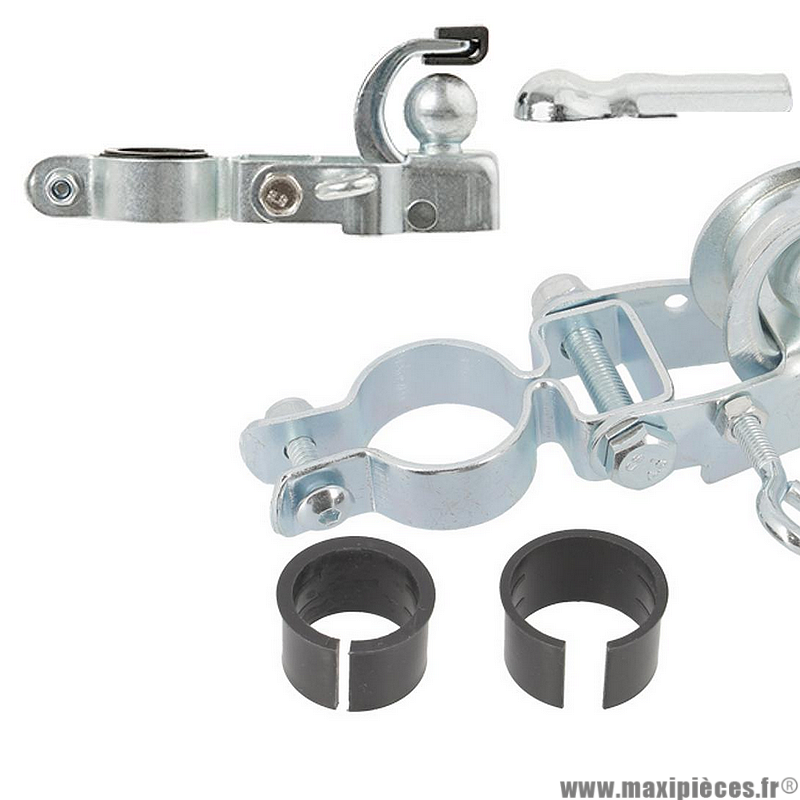 attache-velo-remorque-949ztq.png Attache remorque/attelage complet universel (fixation sur tige de selle) Accessoire Vélo Pas Cher – Image 1