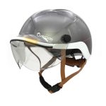 Casque de vélo avec éclairage Overade – LIFE Premium Pearl Grey