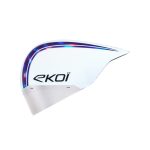 Casque EKOI Racing PURE AERO Mirror Cat2 Blanc Holo Violet EKOI