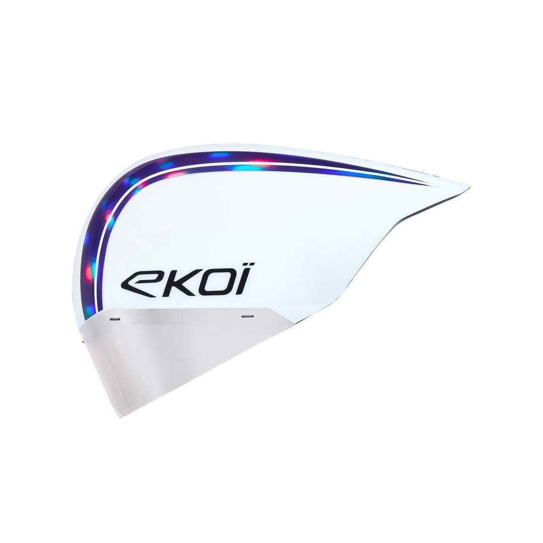 casques-ekoi-174xbj-1.jpg Casque EKOI Racing PURE AERO Mirror Cat2 Blanc Holo Violet EKOI – Image 1