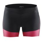 CRAFT ESSENCE HOT PANT VELO DAME NOIR ET CRUSH Cuissard vélo femme