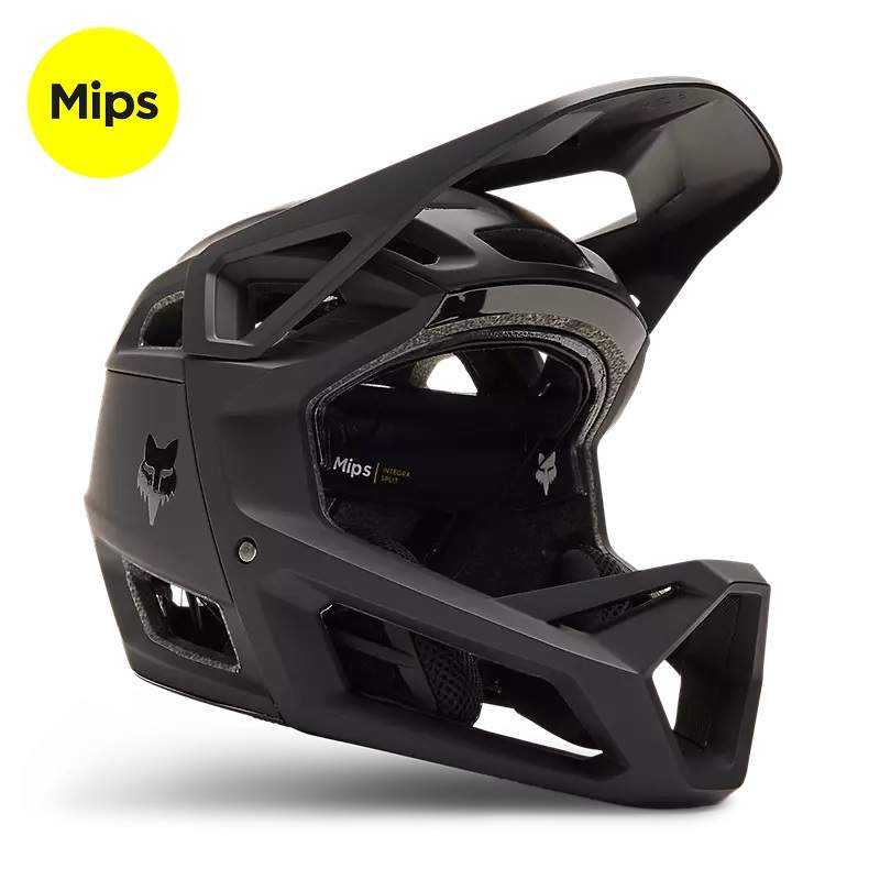 fox-casque-vtt-932mbk-1.jpg Casque FOX Proframe Noir Mat | Casque VTT intégral | FOX – Image 1
