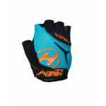 Gants courts vélo enfant Haven Bleu/Orange