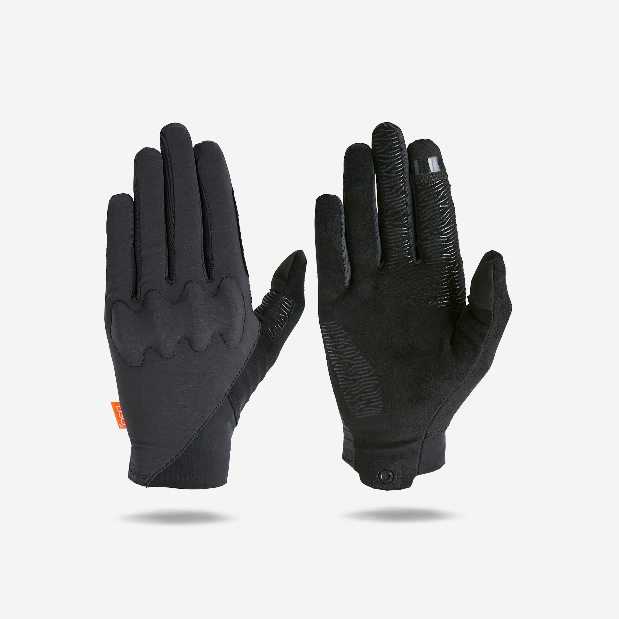 gants-velo-decathlon-199jtq-1.jpg Gants de vélo protection en D3O®, 900 Noir – Image 1