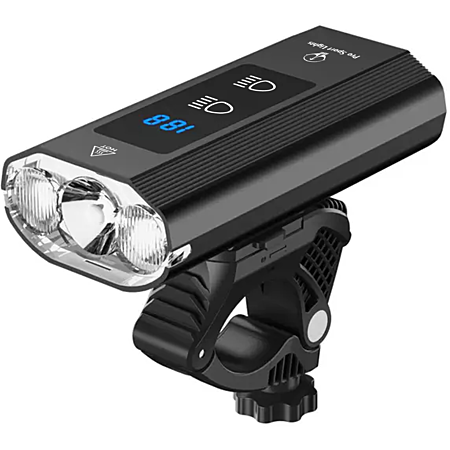 lampe-pour-velo-598opz.png Éclairage avant de vélo performant 1200 lumens Lampe frontale rechargeable par USB au meilleur prix | E.Leclerc – Image 1