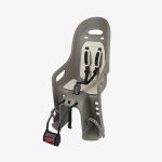 Siège bébé vélo Gruvi BEIGE fixation cadre beige
