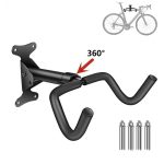 Support mural pour vélo de garage pivotant, porte vélo de montagne vertical peu encombrant, porte vélo de montagne, crochet à vélo mural