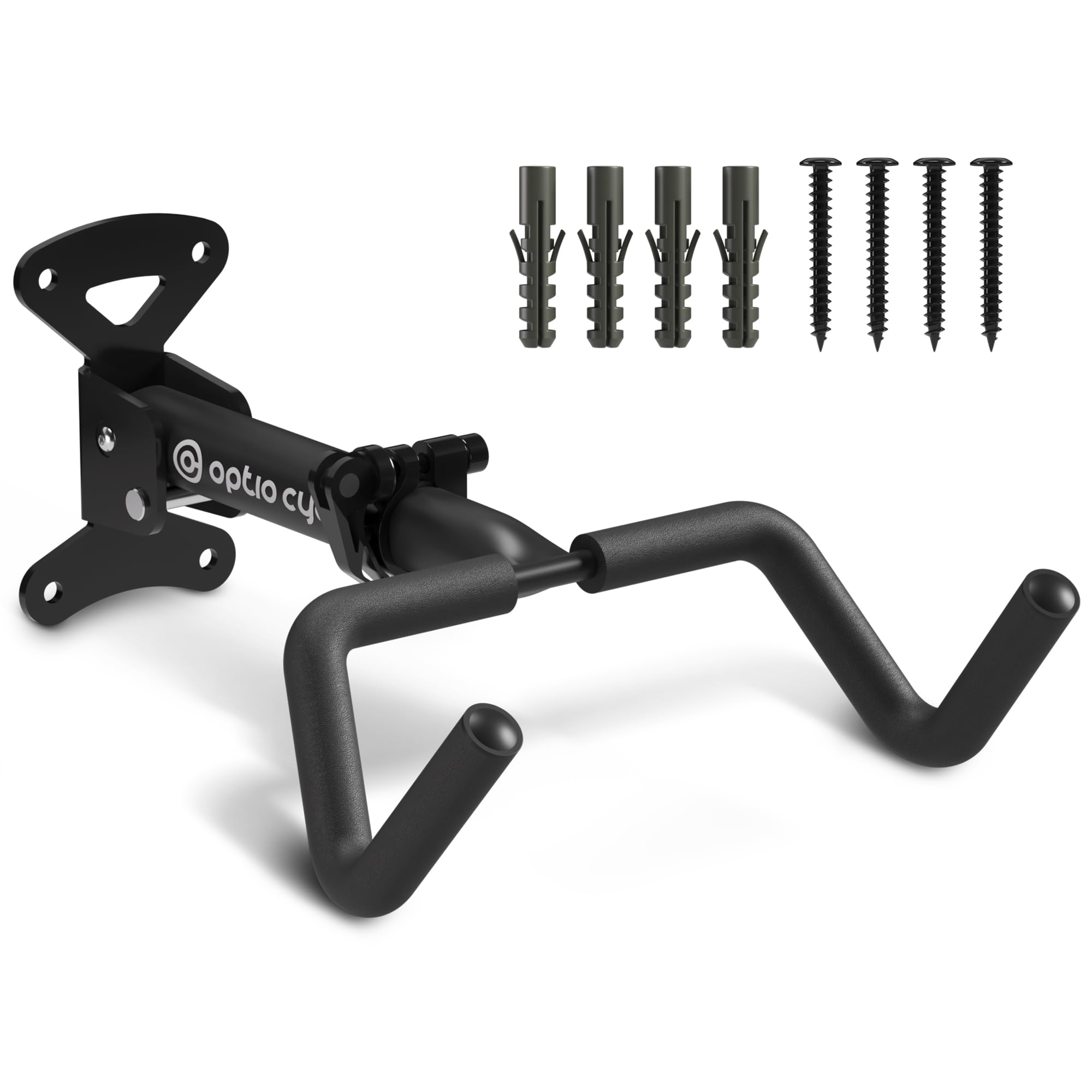 porte-velo-garage-561xwj.jpg Optio Cycle Support Velo Mural Horizontal Pliable – Porte Velo Mural pour E Bike, VTT, Gravel et Route Jusqu'à 25 kg | Support Vélo Garage, Cave, ... – Image 1