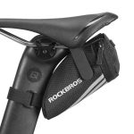 ROCKBROS Sacoche de Selle Vélo Étanche 0.5L, pour VTT, BMX, Vélo de Route | Sacoche de Selle Arrière Universelle avec Bandes Réfléchissantes, Fixation ...