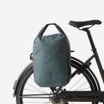 SACOCHE VELO SUR PORTE BAGAGES 500 20L IMPERMEABLE JAUNE