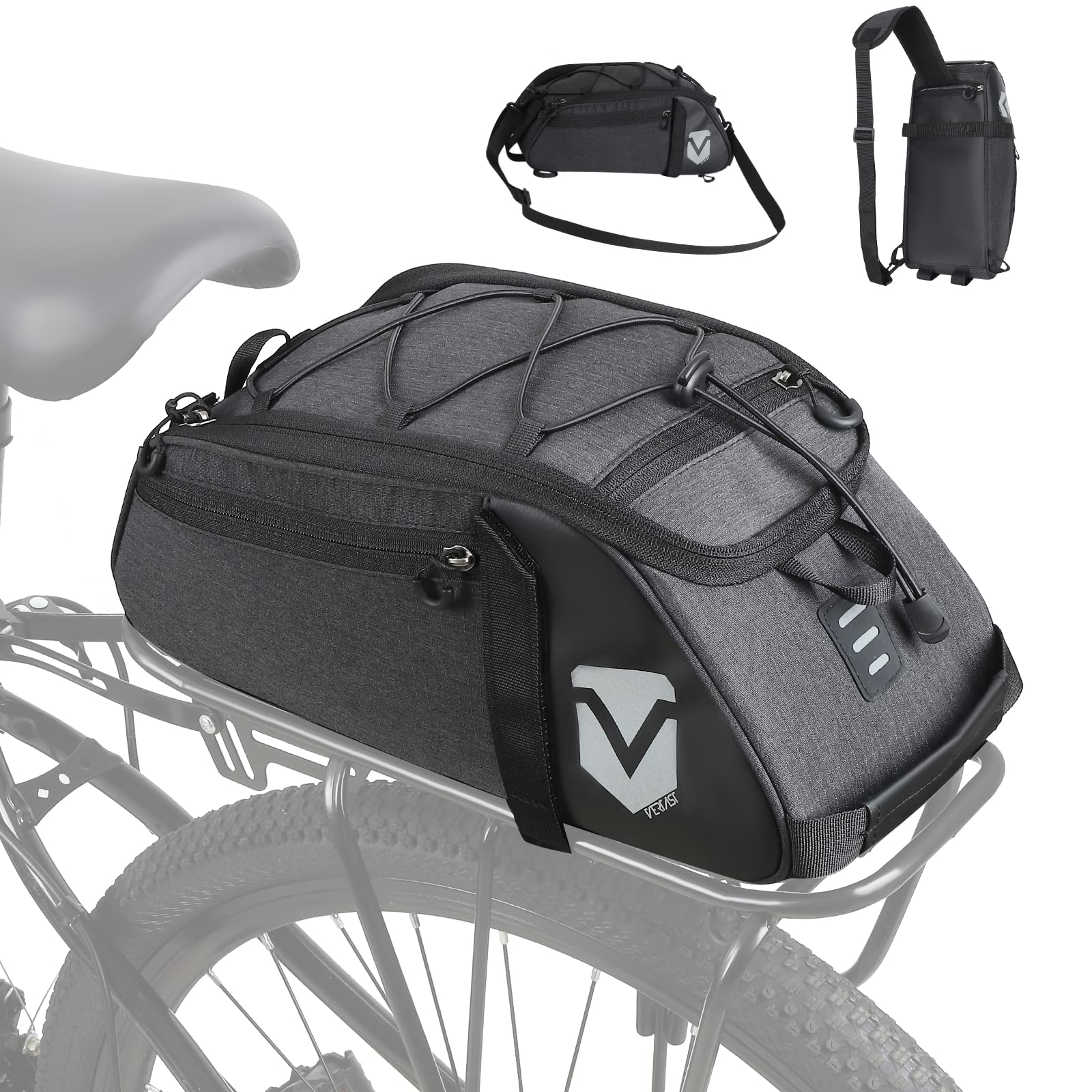 sacoches-velo-porte-bagage-952ckf-1.jpg VERTAST Sacoche Vélo Arrière Étanche Porte Bagages, Noir2 | Avec Housse de Pluie, Multifonctionnelle, Avec Bandoulière : Amazon.fr: Sports et Loisirs – Image 1