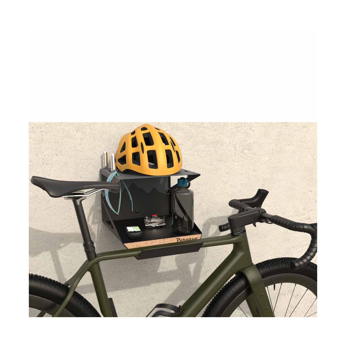 support-mural-pour-velo-838etj.jpg SUPPORT MURAL PERUZZO POUR VÉLO/ACCESSOIRES – Image 1