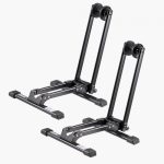 VEVOR Support à Vélo Lot de 2, Porte vélos Pliable, Compatible avec VTT et Vélos 508 736,6 mm, Support de Rangement de Bicyclette Acier au Carbone, ...