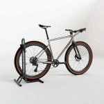 Support 1 vélo au sol, 2 en 1, noir